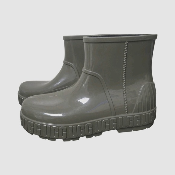 UGG Shoes - UGG Waterproof Olive Ankle Rain Boots for Men with Faux Fur Insole Size 8 1/2